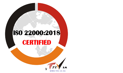 ISO 22000-2018 Certified logo